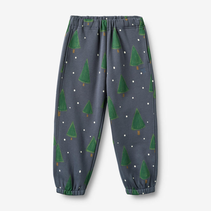 Wheat Main Sweatbukser Cass Trousers 9586 greyblue holiday