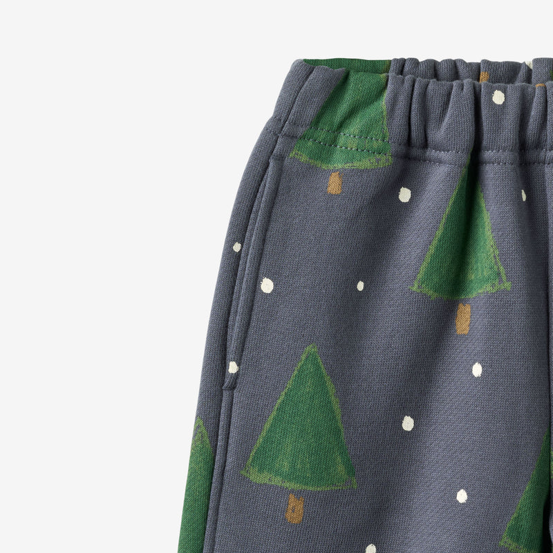 Wheat Main Sweatbukser Cass Trousers 9586 greyblue holiday