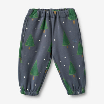 Wheat Main Sweatbukser Cass Trousers 9586 greyblue holiday