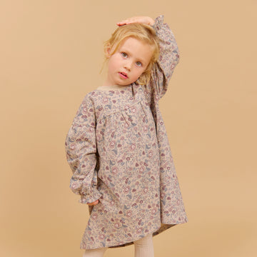 Wheat Main Sweatkjole Lilja Dress 9904 soft sand flowers