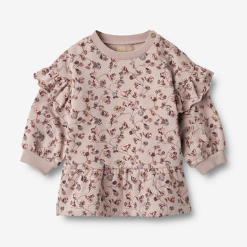 Wheat Main Sweatkjole Annika | Baby Dresses 1136 dry rose flower vine