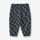 Wheat Main Sweatpants Cosmo Trousers 1311 navy blue check