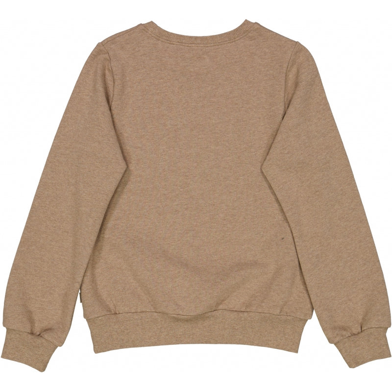 Wheat Main Sweatshirt Blomster Cirkel Sweatshirts 3204 khaki melange