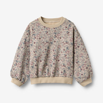 Wheat Main Sweatshirt Lia Sweatshirt 9904 soft sand flowers
