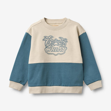 Wheat Main Sweatshirt Steff Sweatshirt 4342 blue teal