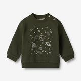 Wheat Main  Sweatshirt Verdensrum | Baby Sweatshirts 4097 deep forest