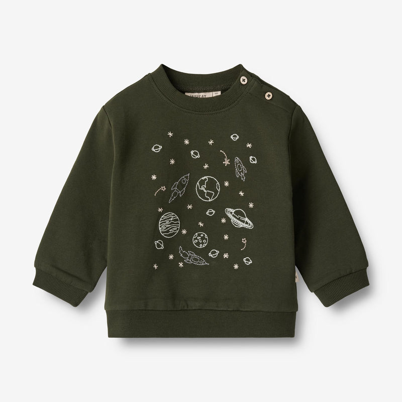 Wheat Main  Sweatshirt Verdensrum | Baby Sweatshirts 4097 deep forest