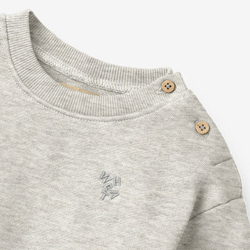 Wheat Main Sweatshirt Willi Sweatshirt 0220 light melange grey