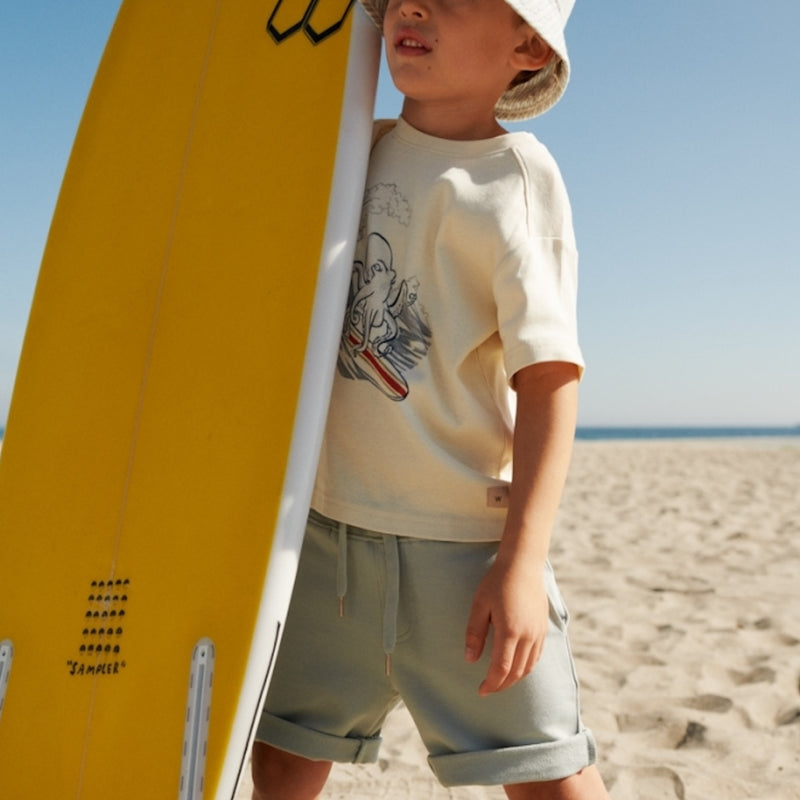 Wheat Main   Sweatshorts Manfred Shorts 1475 sea mist