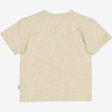 Wheat Main  T-Shirt Bi Broderi | Baby Jersey Tops and T-Shirts 9109 buttermilk melange