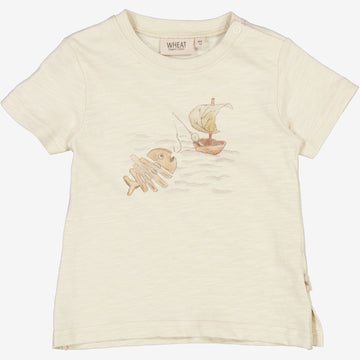 Wheat Main  T-Shirt Fiskeri | Baby Jersey Tops and T-Shirts 3356 chalk