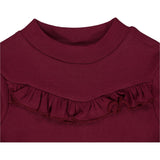 Wheat Main T-Shirt Flæse Rib Jersey Tops and T-Shirts 2390 red plum