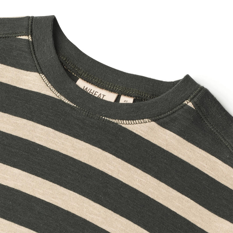 Wheat Main  Langærmet T-Shirt Malthe Jersey Tops and T-Shirts 9209 dark stripe