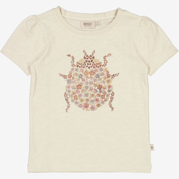 Wheat Main T-Shirt Mariehøne Jersey Tops and T-Shirts 3356 chalk