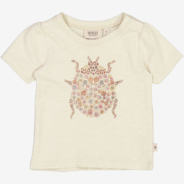 Wheat Main T-Shirt Mariehøne | Baby Jersey Tops and T-Shirts 3356 chalk