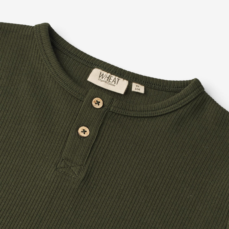 Wheat Main  Langærmet T-shirt Morris Jersey Tops and T-Shirts 4097 deep forest