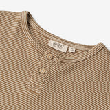Wheat Main Langærmet T-shirt Morris Jersey Tops and T-Shirts 3238 beige rib stripe