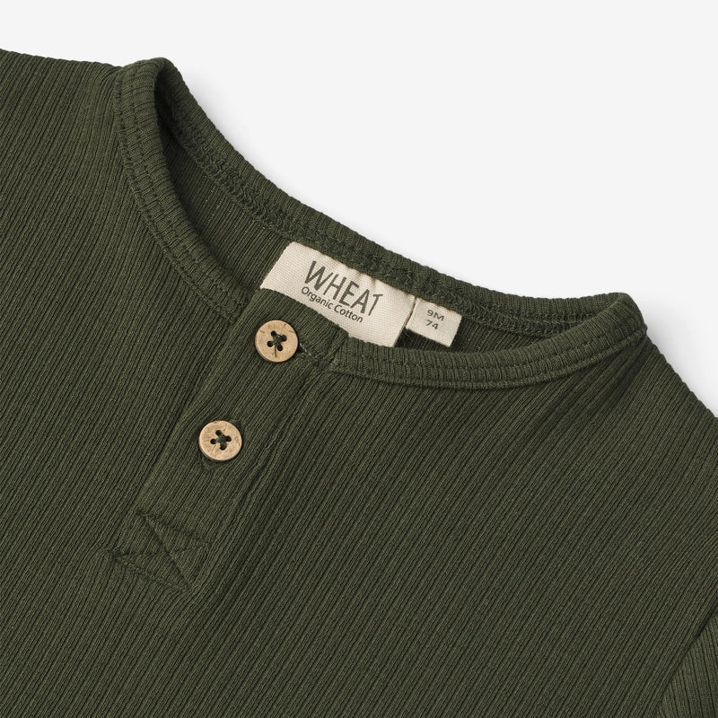 Wheat Main  Langærmet T-shirt Morris | Baby Jersey Tops and T-Shirts 4097 deep forest