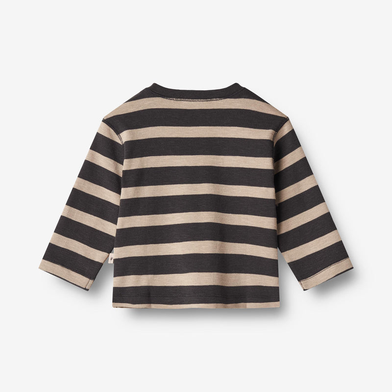 Wheat Main  Langærmet T-Shirt Nohr | Baby Jersey Tops and T-Shirts 9209 dark stripe