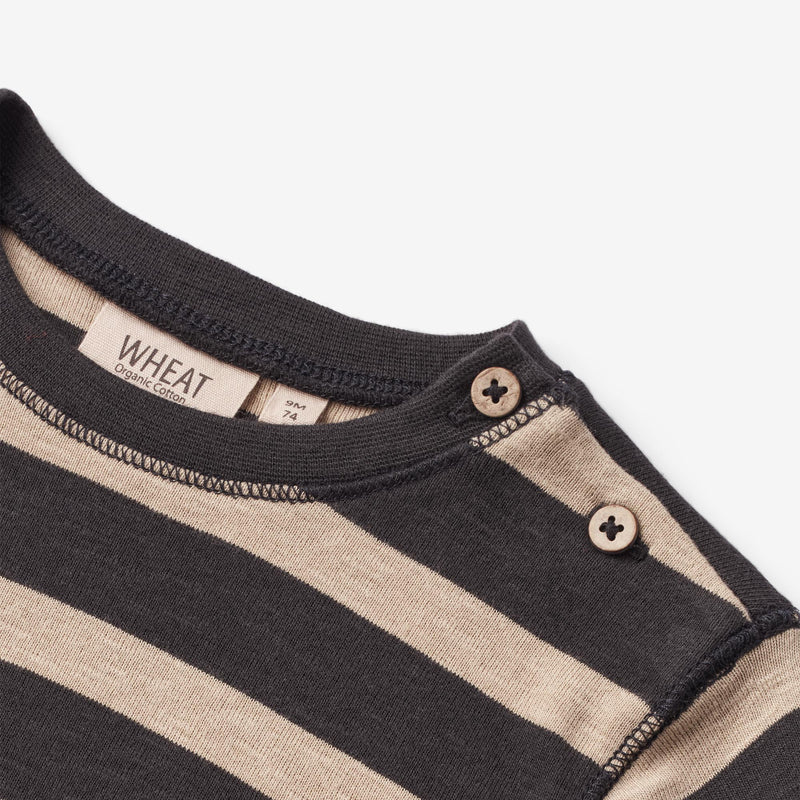 Wheat Main  Langærmet T-Shirt Nohr | Baby Jersey Tops and T-Shirts 9209 dark stripe