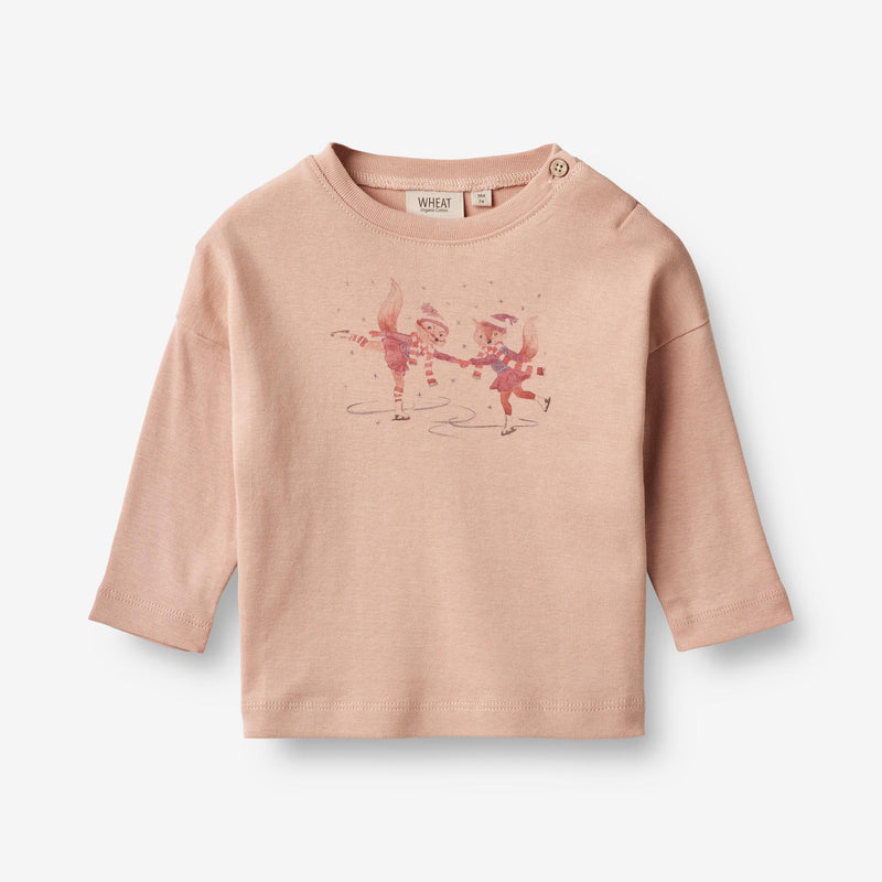 Wheat Main  Langærmet T-Shirt | Baby Jersey Tops and T-Shirts 2358 pink sand