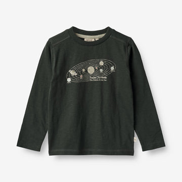 Wheat Main  Langærmet T-shirt Solsystem Jersey Tops and T-Shirts 0025 black coal