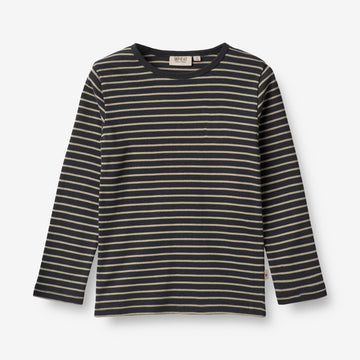 Wheat Main  Langærmet T-shirt Stig Jersey Tops and T-Shirts 1433 navy stripe