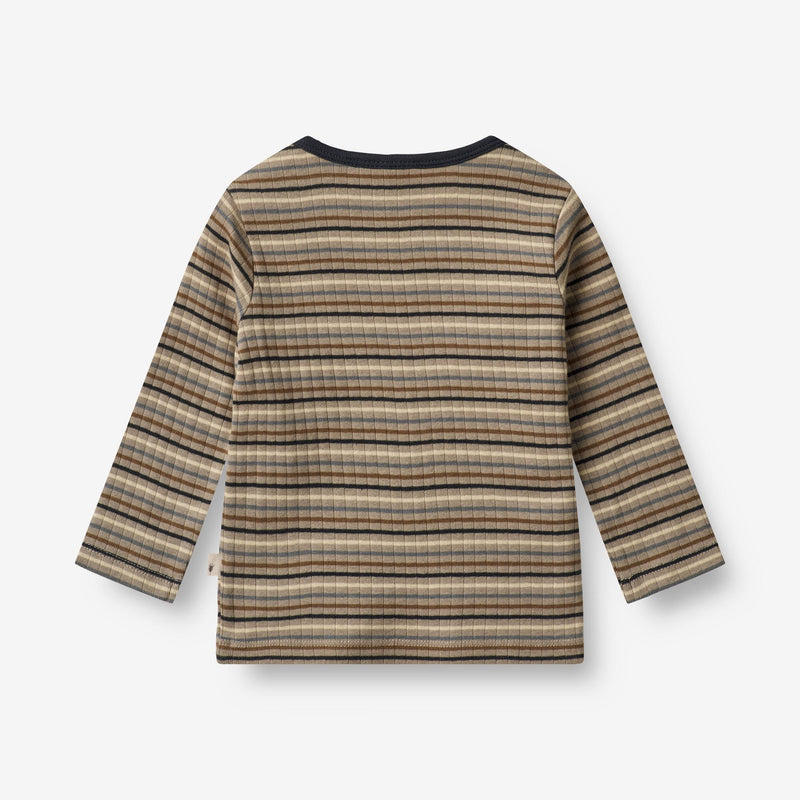 Wheat Main  Langærmet T-shirt Stig | Baby Jersey Tops and T-Shirts 0181 multi stripe