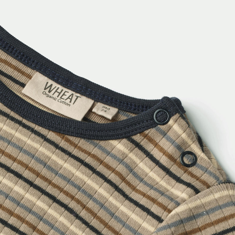 Wheat Main  Langærmet T-shirt Stig | Baby Jersey Tops and T-Shirts 0181 multi stripe