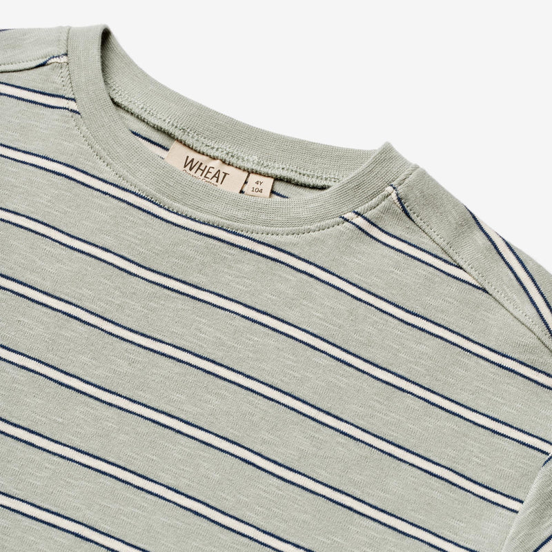 Wheat Main   T-Shirt Tommy Jersey Tops and T-Shirts 1476 sea mist stripe