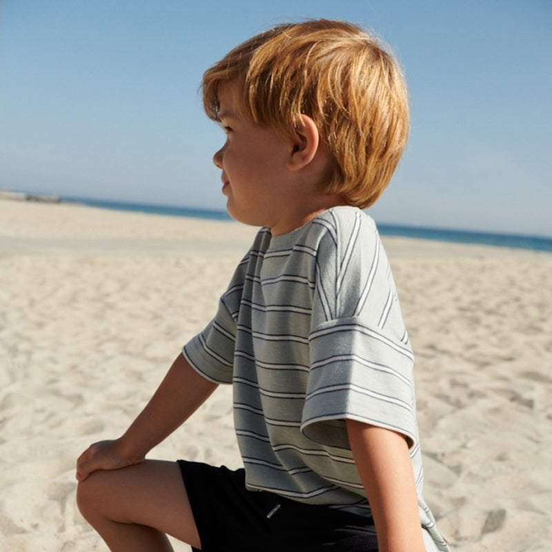 Wheat Main   T-Shirt Tommy Jersey Tops and T-Shirts 1476 sea mist stripe