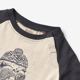 Wheat Main  Langærmet T-shirt Hvalros | Baby Jersey Tops and T-Shirts 1432 navy