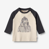 Wheat Main  Langærmet T-shirt Hvalros | Baby Jersey Tops and T-Shirts 1432 navy