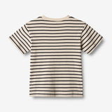 Wheat Main   T-shirt Fabian Jersey Tops and T-Shirts 1433 navy stripe