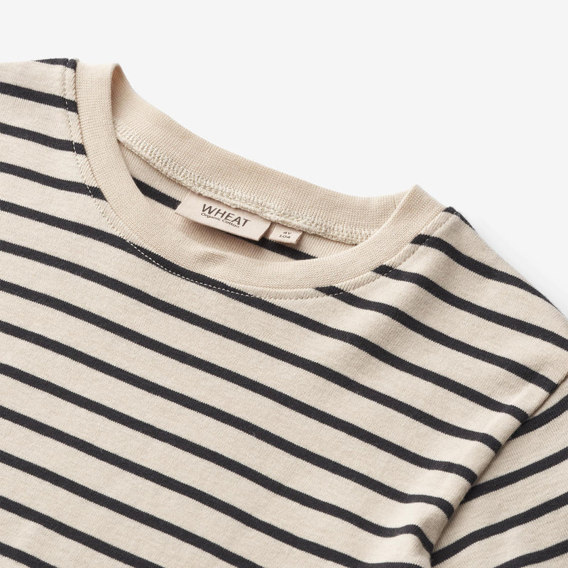 Wheat Main   T-shirt Fabian Jersey Tops and T-Shirts 1433 navy stripe