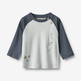 Wheat Main T-shirt L/S Darrin Block T-Shirt 9686 mellow sky