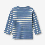 Wheat Main T-shirt L/S Stig T-Shirt 1048 blue stripe