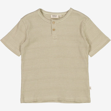 Wheat Main  T-shirt Lumi Jersey Tops and T-Shirts 1097 warm stone stripe