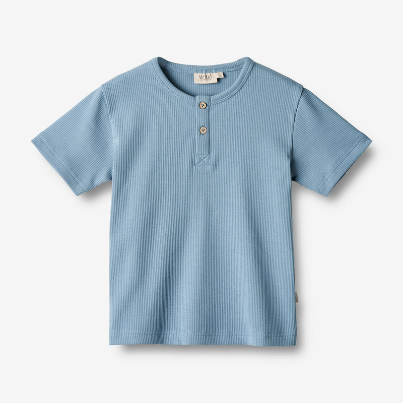 Wheat Main   T-shirt Lumi Jersey Tops and T-Shirts 1043 blue