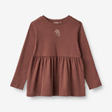 Wheat Main  Langærmet T-Shirt Marcia Broderi Jersey Tops and T-Shirts 2389 plum rose