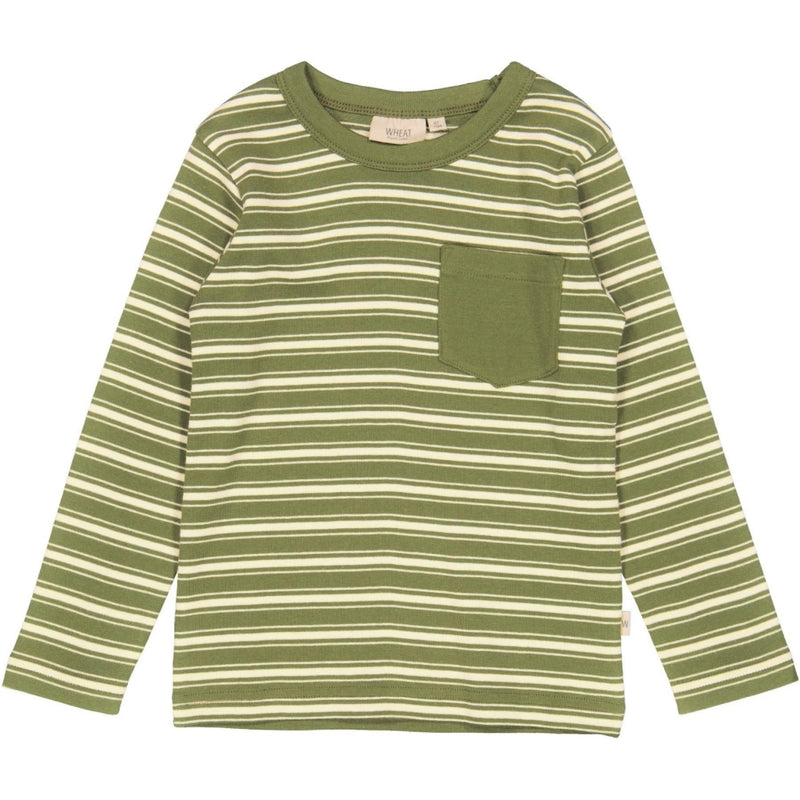 Wheat Main T-shirt Osvald Jersey Tops and T-Shirts 4099 winter moss