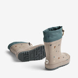 Wheat Footwear Termo Gummistøvle Rubber Boot 9780 grey moon letters