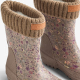 Wheat Footwear Termo Gummistøvle Wader Rubber Boot 9674 portabella flowers