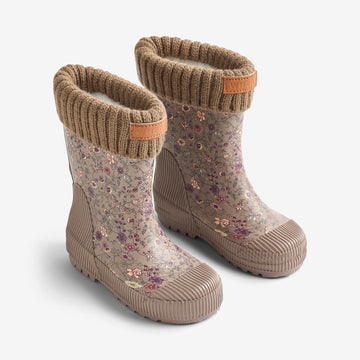 Wheat Footwear Termo Gummistøvle Wader Rubber Boot 9674 portabella flowers