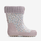 Wheat Footwear Termo Gummistøvle Wader Rubber Boot 9735 lilac blue flowers