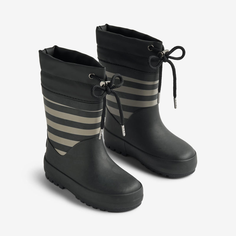 Wheat Footwear Termo Gummistøvle Rubber Boots 0040 black stripe