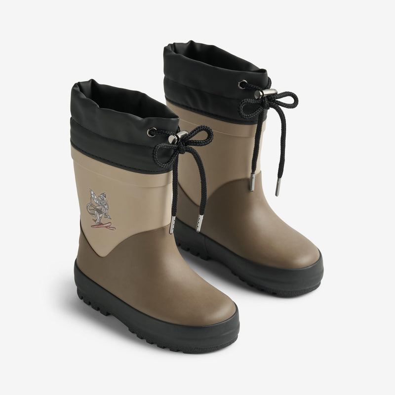 Wheat Footwear Termo Gummistøvle Rubber Boots 1139 dry wood dino