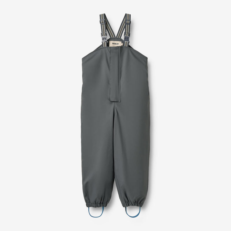 Wheat Outerwear Termo Regnbukser m. Seler Overall 1292 greyblue