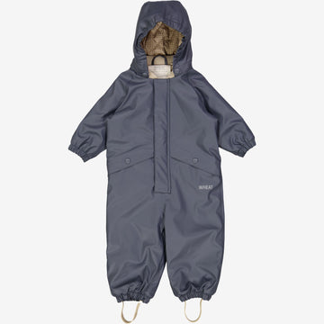 Wheat Outerwear Termo Regndragt Aiko | Baby Rainwear 1292 greyblue