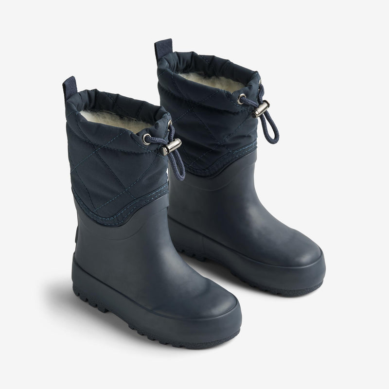 Wheat Footwear Termo Snestøvle Drizzle Rubber Boot 1432 navy